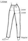 Loose trouser guide Hazel Walker